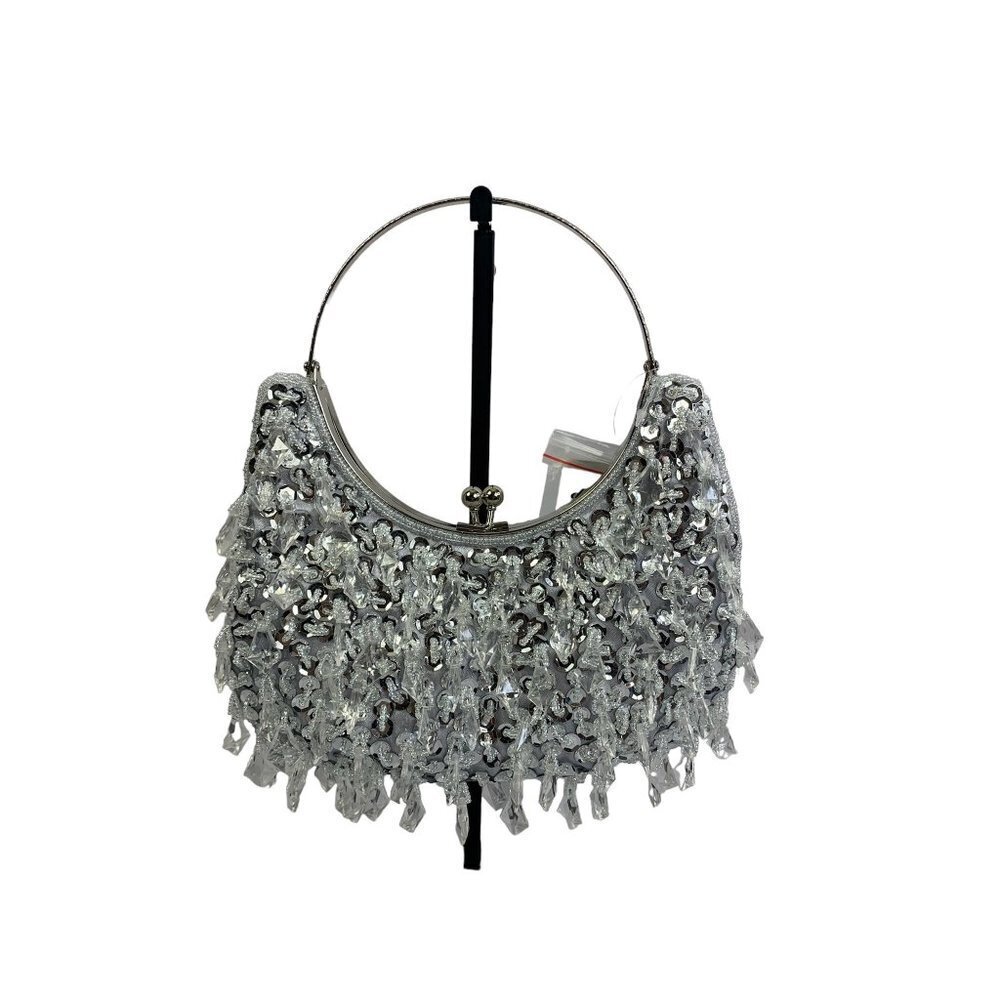 Women's Silver Elegant Hand Bag